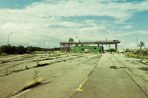 Weigh station tarmac