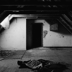 Saddleback roof attic