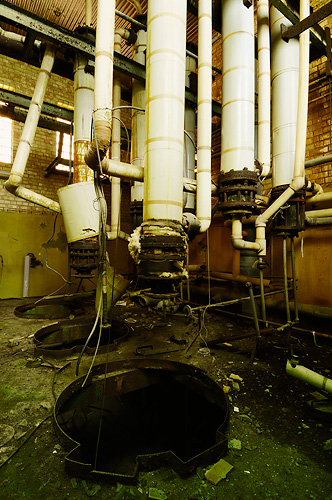 The white pipes