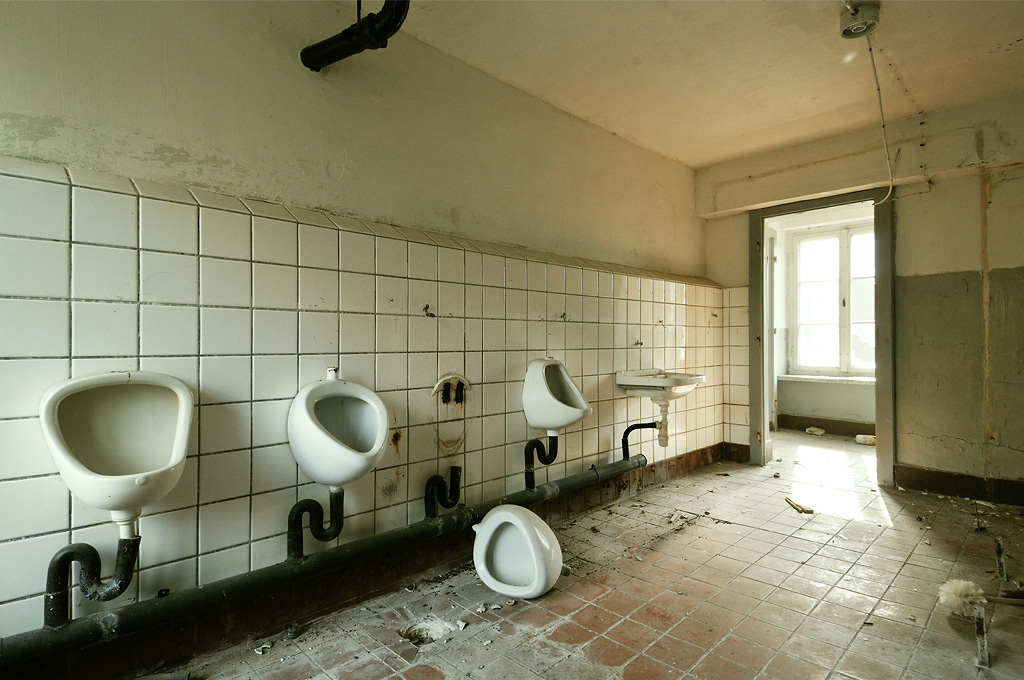 Sanitary room urinals