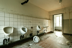 Sanitary room urinals