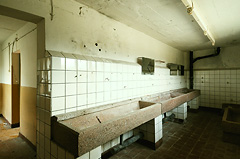 Sanitary room wash basins