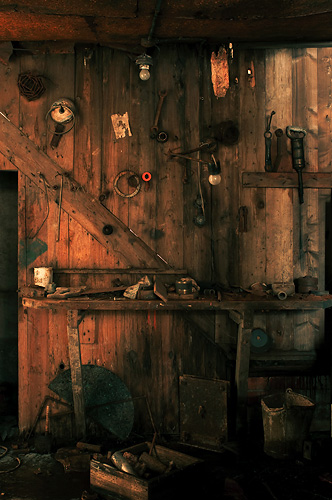 Garage back wall