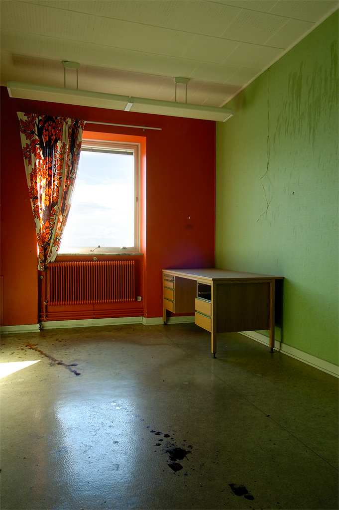 Office room with 'blood'
