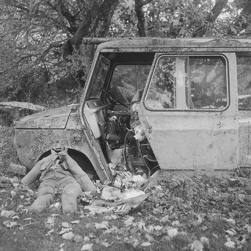 Båstnäs bilkyrkogård. Värmland, Sweden.