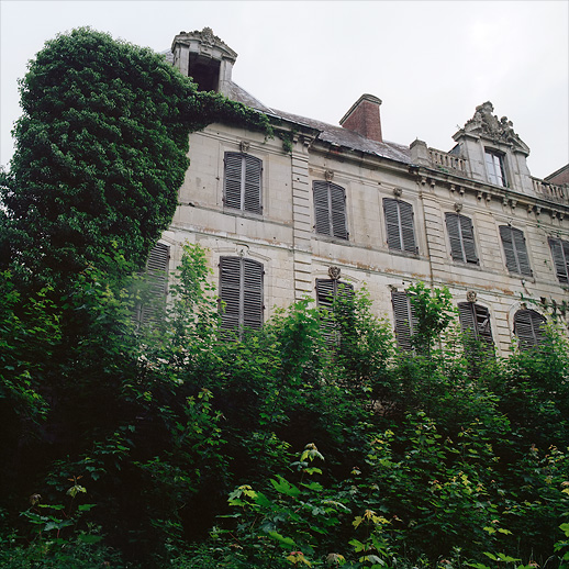 Green house au naturel. Château Chevalier Croquis. France.