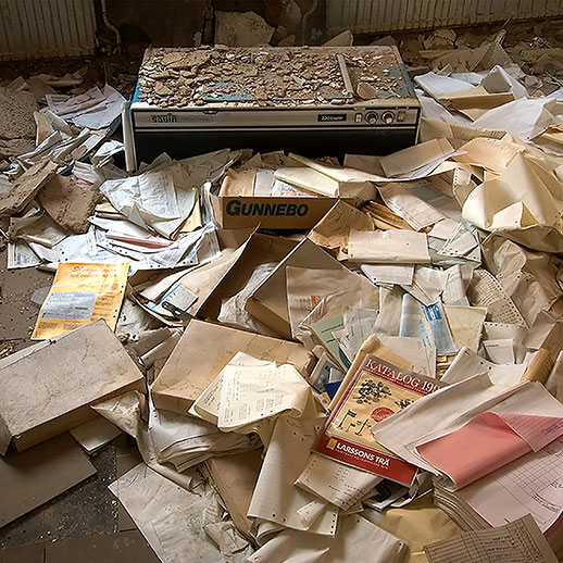 Fredriksbergs pappersbruk. Dalarna, Sweden