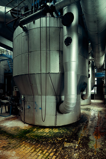 Beet juice boiler at Jordberga sockerbruk. Skåne, Sweden. August 2008.