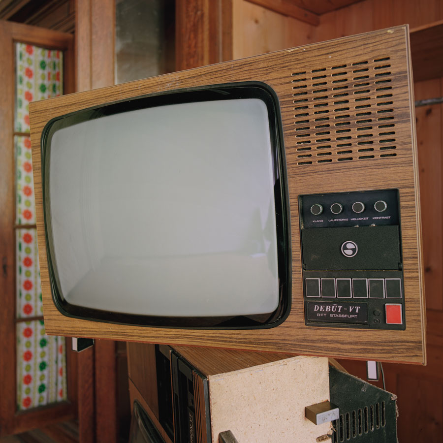 Debüt-VT TV from the 80s at Schloss Henriette-Helmsdorf. Thüringen, Germany. October 2012.