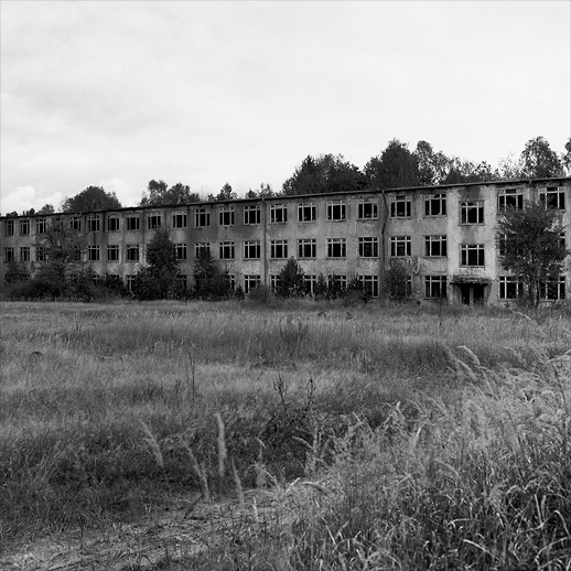 More empty blocks at AG Barracks. Former DDR, Germany. October 2012.