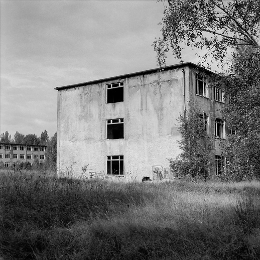 Empty blocks at AG Barracks. Former DDR, Germany. October 2012.