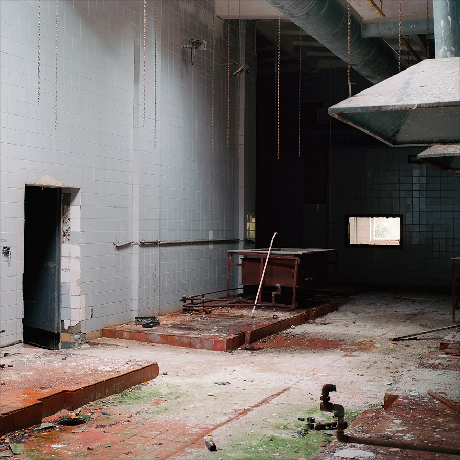 Balery interior at Soviet Military Base FZ. Former DDR, Germany. October 2013.