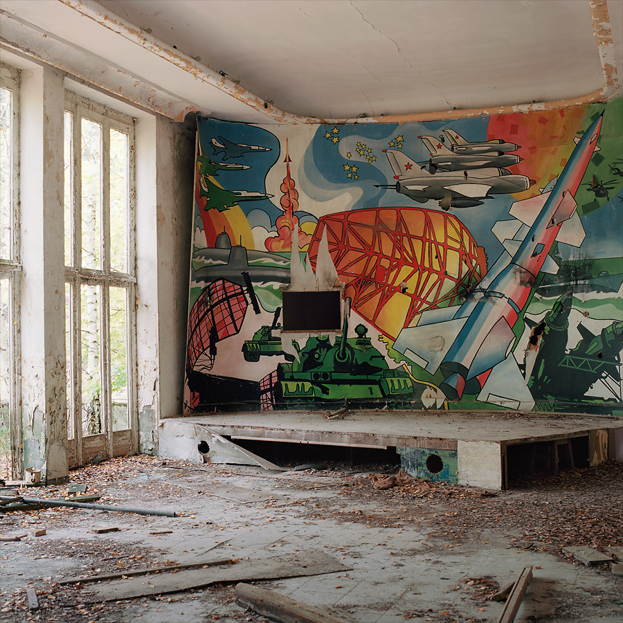 One of the old officers' datjas at Soviet Military Base FZ. Former DDR, Germany. October 2013.