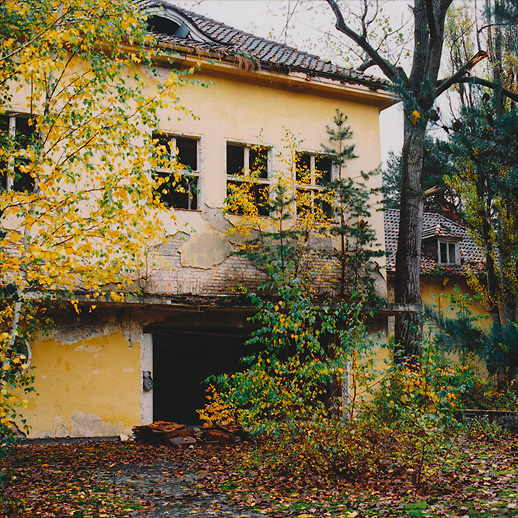 Autumn at Soviet Military Base FZ. Former DDR, Germany. October 2013.