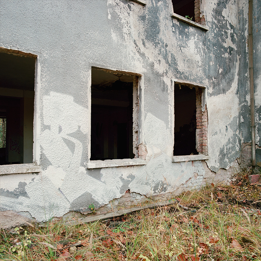Unfinished graffiti at Soviet Military Base FZ. Former DDR, Germany. October 2018.