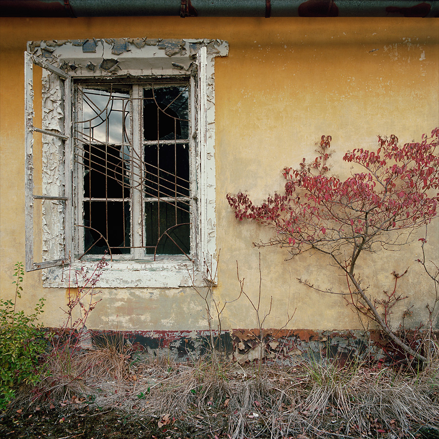 The music building at Soviet Military Base FZ. Former DDR, Germany. October 2018.