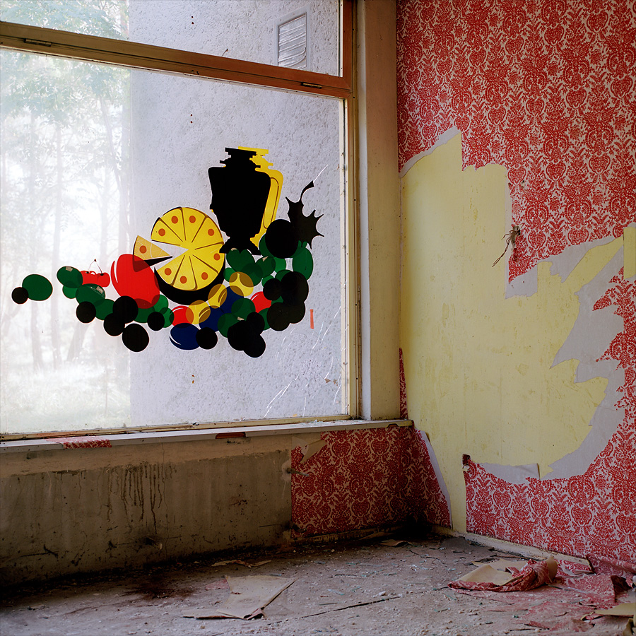 Cafeteria interior at Soviet Military Base V. Former DDR, Germany. October 2011.