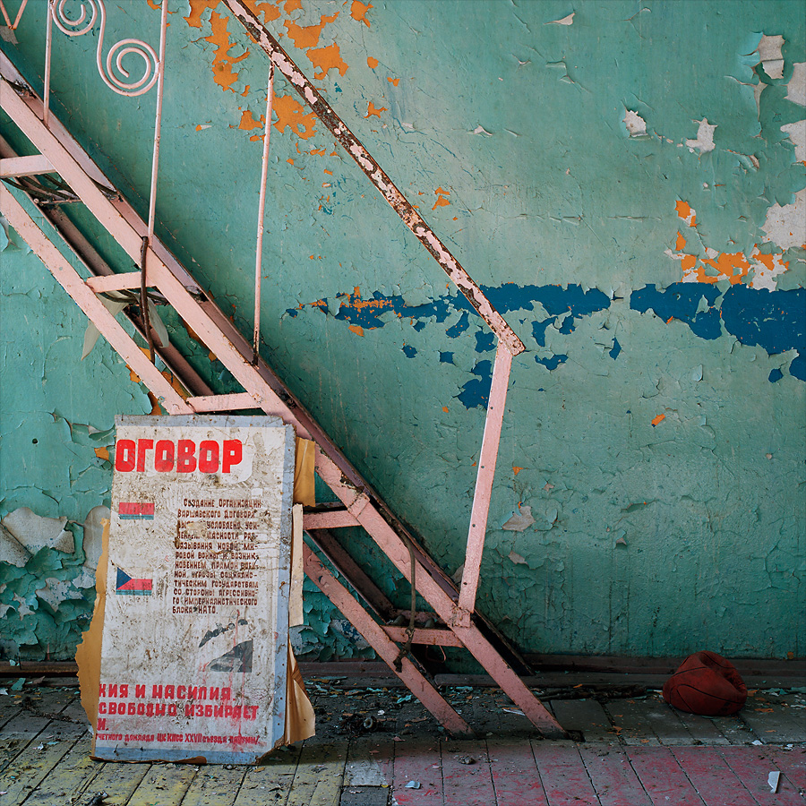 Gym interior at Soviet Military Base V. Former DDR, Germany. October 2011.